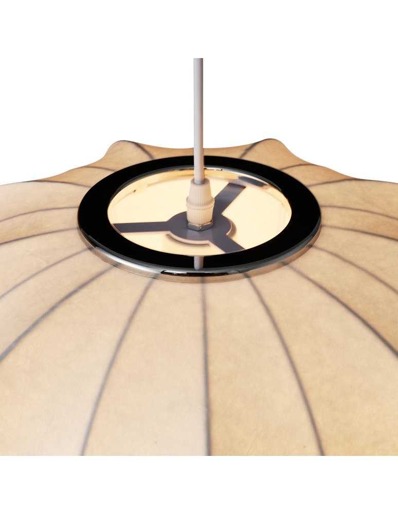 Single pendant lamps -  Step Into Design SILK V-shape pendant lamp white 45 cm ST-2331-45 - product kolory-swiatla.pl 9