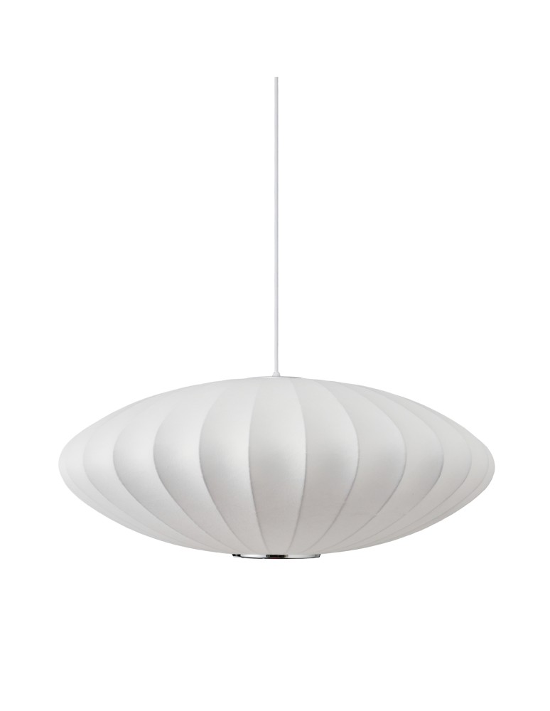 Single pendant lamps -  Step Into Design SILK FLAT pendant lamp white 50 cm ST-2328-50 - product kolory-swiatla.pl 3