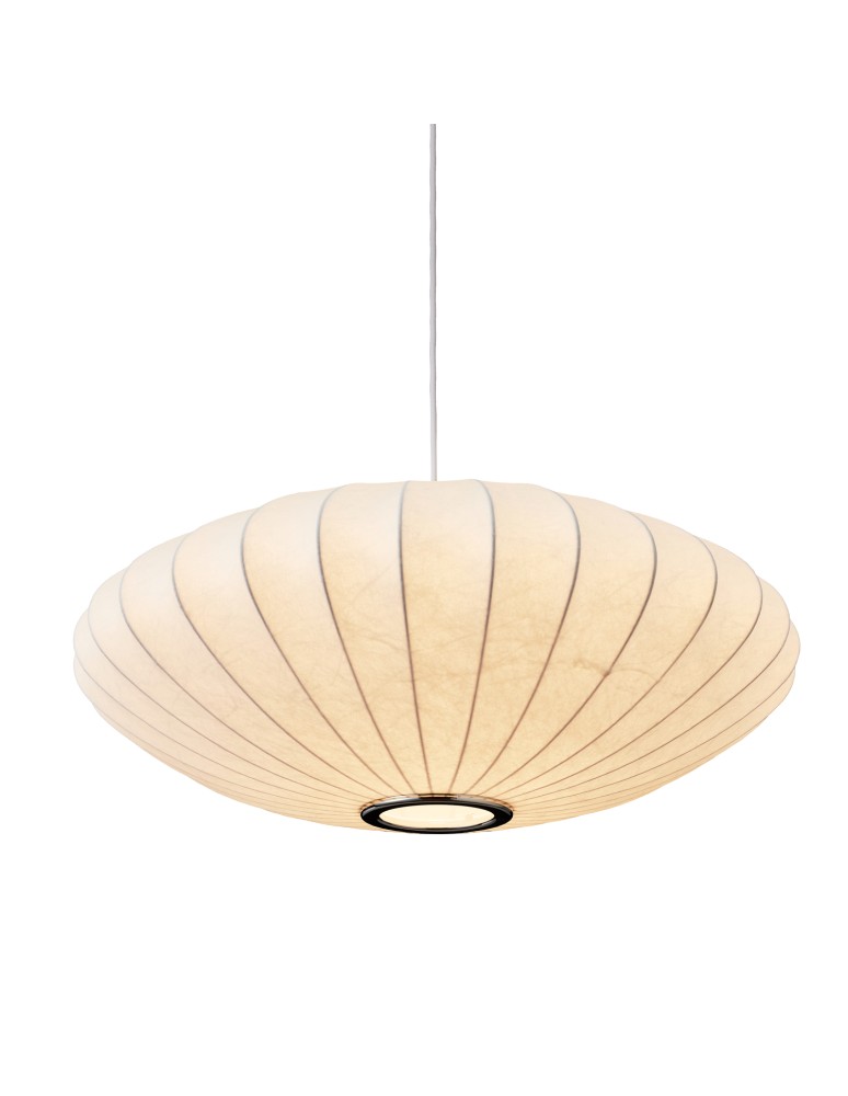 Single pendant lamps -  Step Into Design SILK FLAT pendant lamp white 50 cm ST-2328-50 - product kolory-swiatla.pl 5