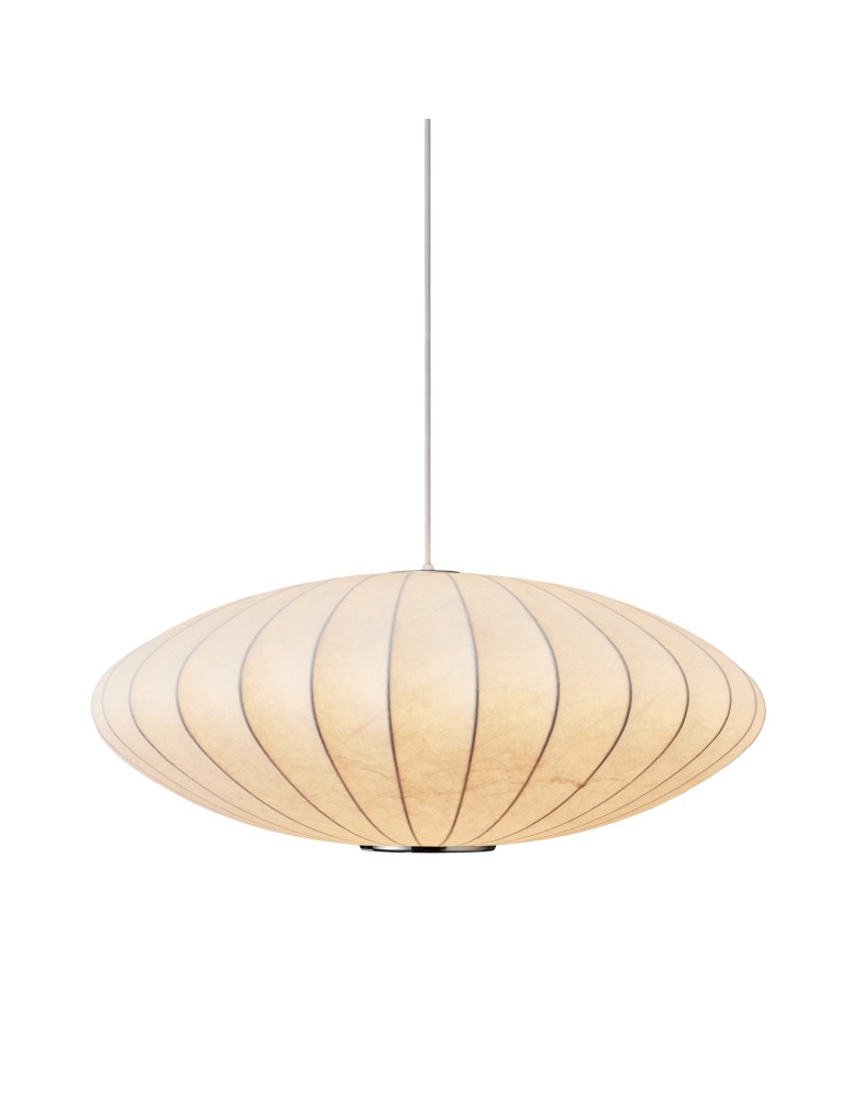 Single pendant lamps -  Step Into Design SILK FLAT pendant lamp white 50 cm ST-2328-50 - product kolory-swiatla.pl 8