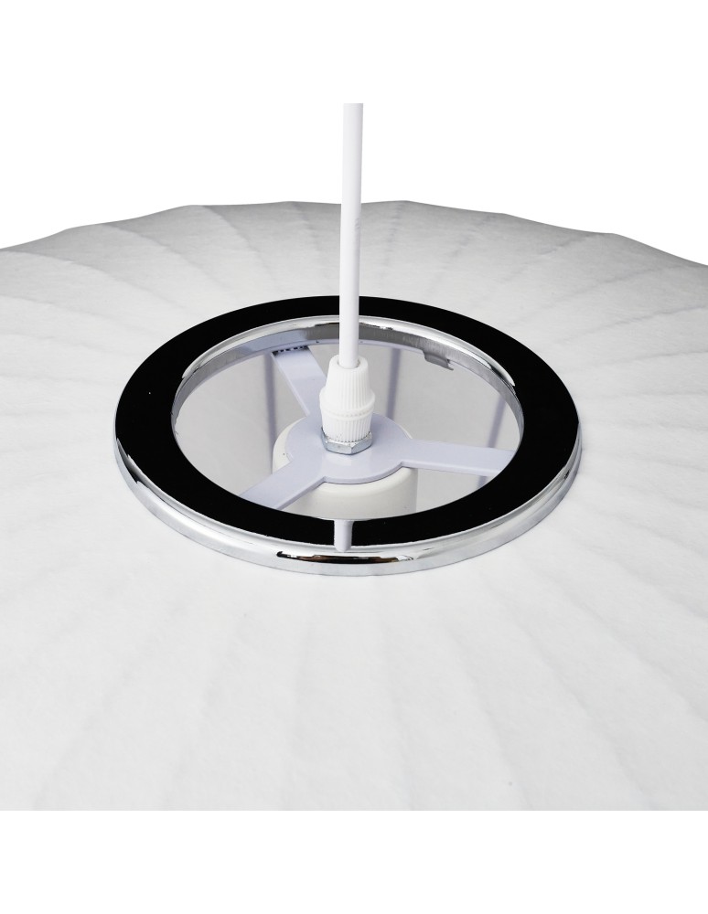 Single pendant lamps -  Step Into Design SILK FLAT pendant lamp white 50 cm ST-2328-50 - product kolory-swiatla.pl 11