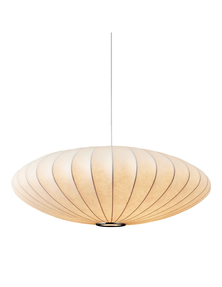 Single pendant lamps -  Step Into Design SILK FLAT pendant lamp white 50 cm ST-2328-50 - product kolory-swiatla.pl 15
