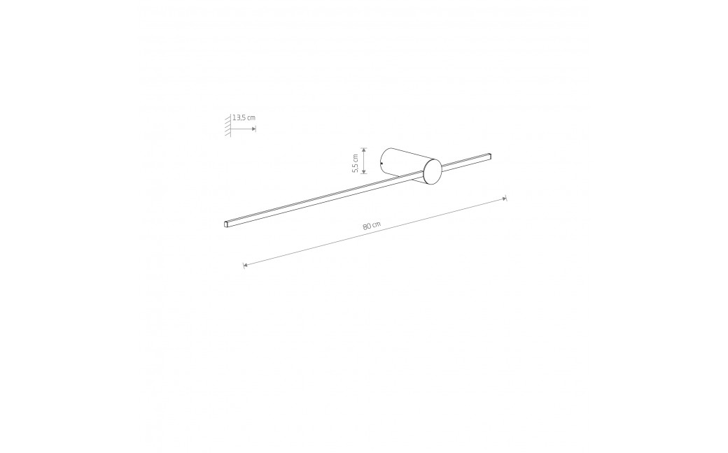 Nowodvorski SABER LED M Ścienna Kinkiet obrazowe Max moc 11W LED 3000K Czarny 10312