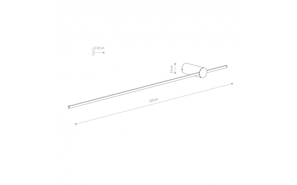 Nowodvorski SABER LED L Ścienna Kinkiet obrazowe Max moc 16W LED 3000K Czarny 10314