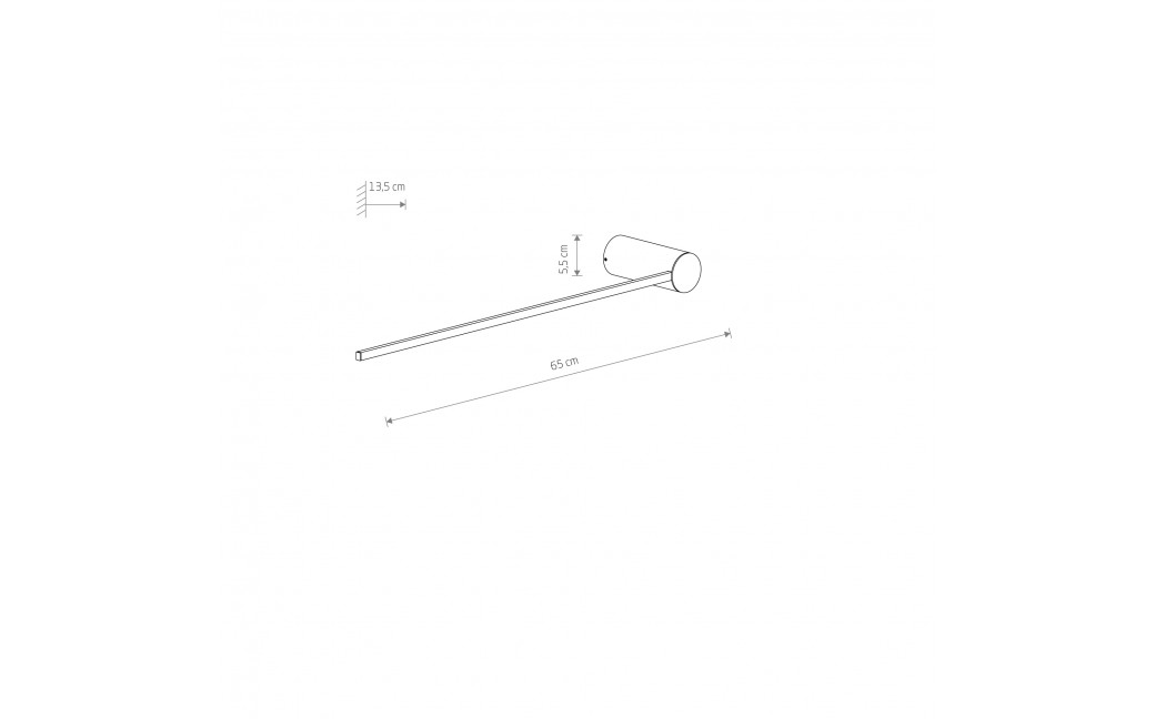 Nowodvorski ARM LED M Ścienna Kinkiet Max moc 10W LED 3000K Czarny 10366