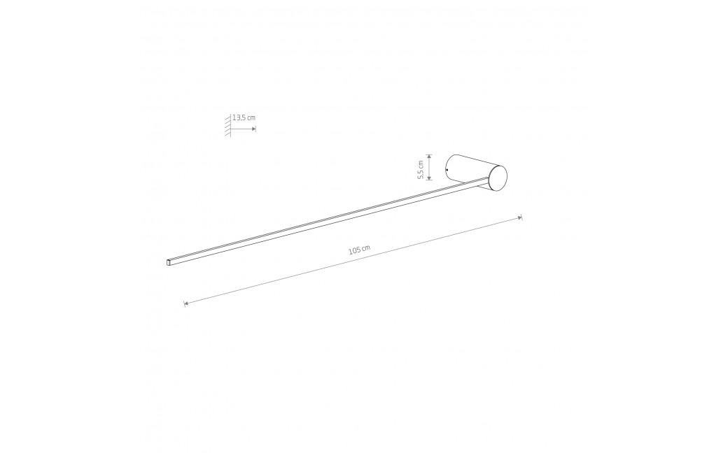 Nowodvorski ARM LED L Ścienna Kinkiet obrazowe Max moc 14W LED 3000K Czarny 10367