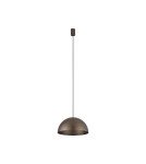 Single pendant lamps - Nowodvorski HEMISPHERE SUPER S Ceiling Pendant Max wattage 12W only LED GX53 Satin Chocolate 10618 - product 1