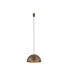 Single pendant lamps - Nowodvorski HEMISPHERE SUPER S Ceiling Pendant Max wattage 12W only LED GX53 Satin Chocolate 10618 - product 2
