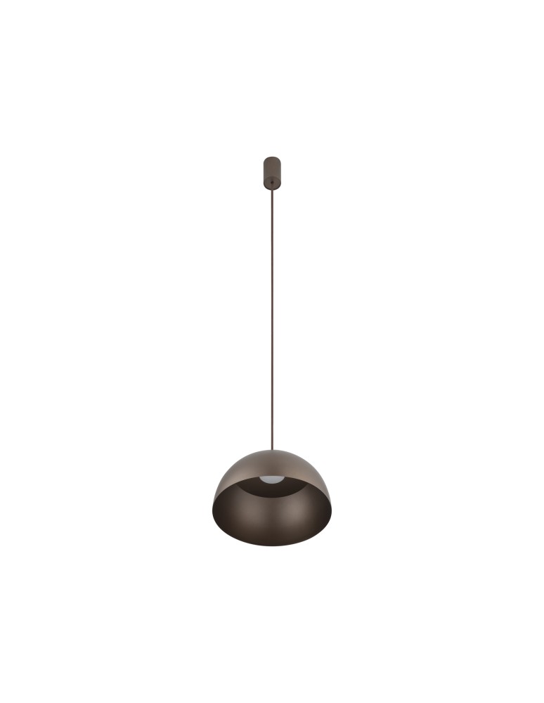 Single pendant lamps - Nowodvorski HEMISPHERE SUPER S Ceiling Pendant Max wattage 12W only LED GX53 Satin Chocolate 10618 - product kolory-swiatla.pl 3