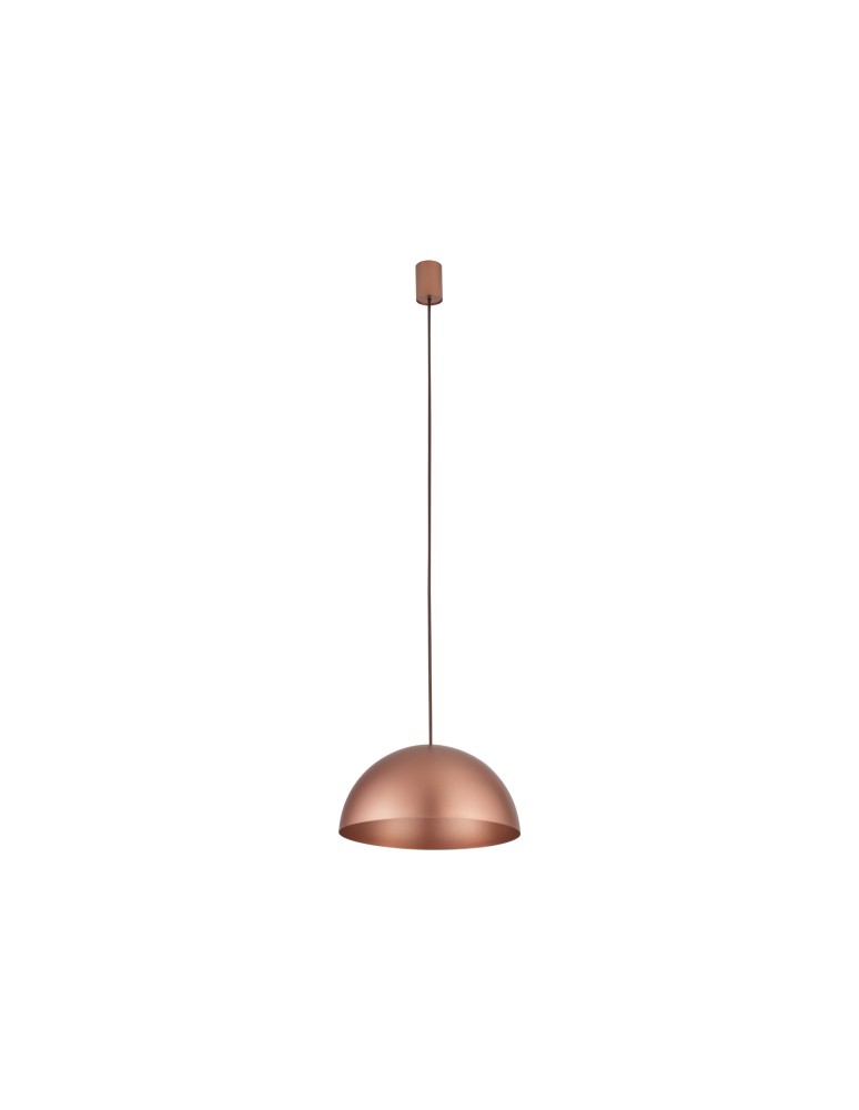 Single pendant lamps - Nowodvorski HEMISPHERE SUPER S Ceiling Pendant Max wattage 12W only LED GX53 Satin Copper 10617 - product kolory-swiatla.pl 1