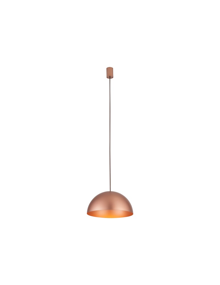 Single pendant lamps - Nowodvorski HEMISPHERE SUPER S Ceiling Pendant Max wattage 12W only LED GX53 Satin Copper 10617 - product kolory-swiatla.pl 2