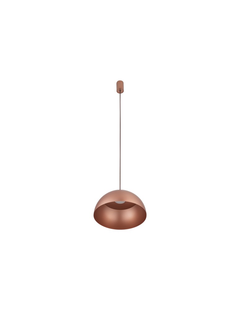 Single pendant lamps - Nowodvorski HEMISPHERE SUPER S Ceiling Pendant Max wattage 12W only LED GX53 Satin Copper 10617 - product kolory-swiatla.pl 3