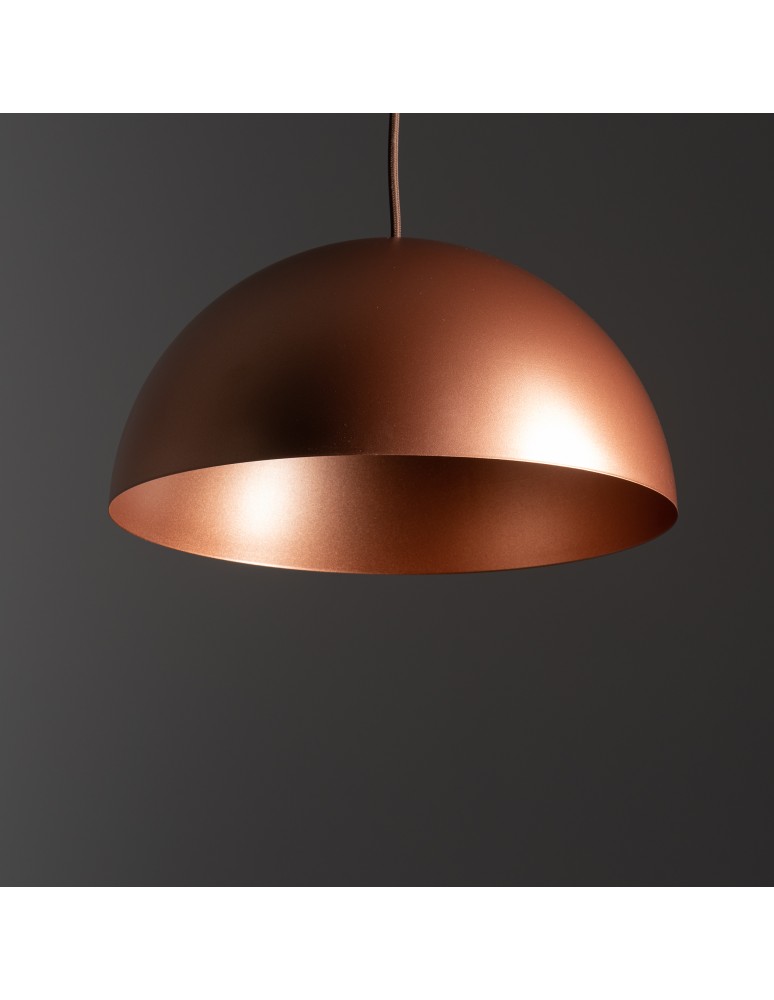 Single pendant lamps - Nowodvorski HEMISPHERE SUPER S Ceiling Pendant Max wattage 12W only LED GX53 Satin Copper 10617 - product kolory-swiatla.pl 6