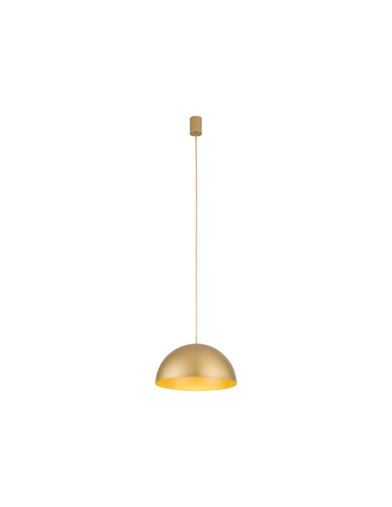 Gold pendant lamps - Nowodvorski HEMISPHERE SUPER S Ceiling Pendant Max wattage 12W only LED GX53 Satin Gold 10616 - product kolory-swiatla.pl 2