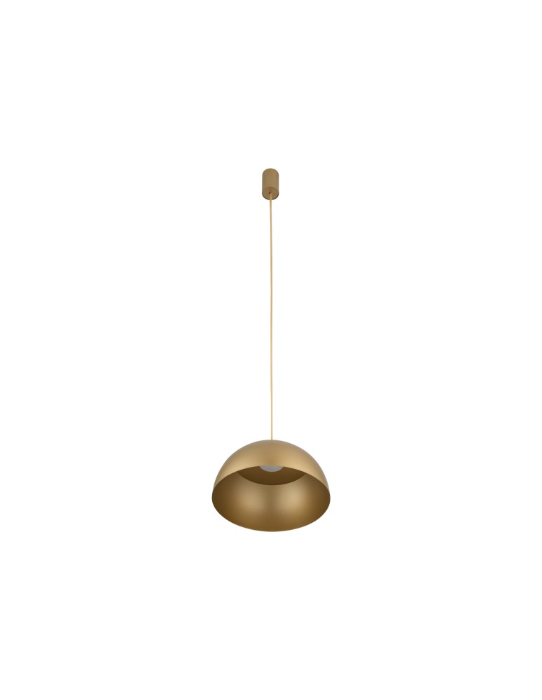 Gold pendant lamps - Nowodvorski HEMISPHERE SUPER S Ceiling Pendant Max wattage 12W only LED GX53 Satin Gold 10616 - product kolory-swiatla.pl 3