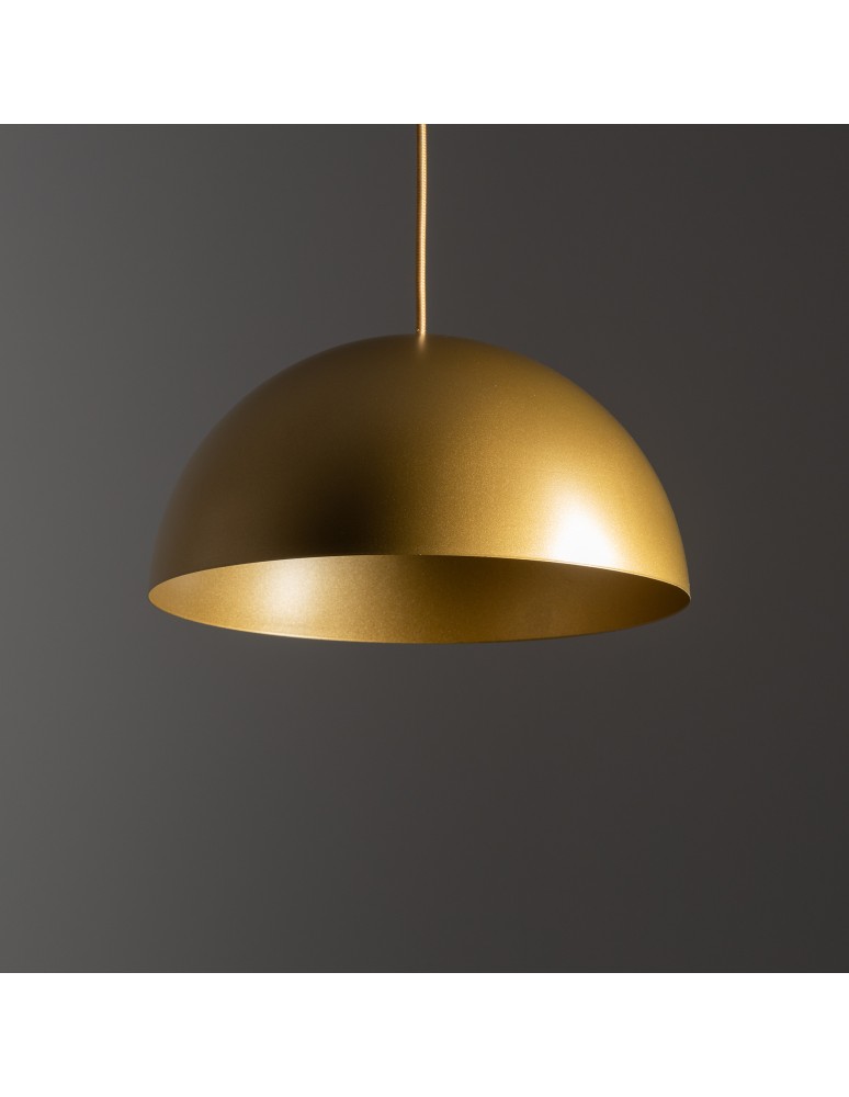Gold pendant lamps - Nowodvorski HEMISPHERE SUPER S Ceiling Pendant Max wattage 12W only LED GX53 Satin Gold 10616 - product kolory-swiatla.pl 5