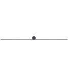 Wall lamps over the mirror - Nowodvorski SPIN LED L Wall Mounted picture wall lamp Max power 16W LED 4000K Black 10622 - product 1