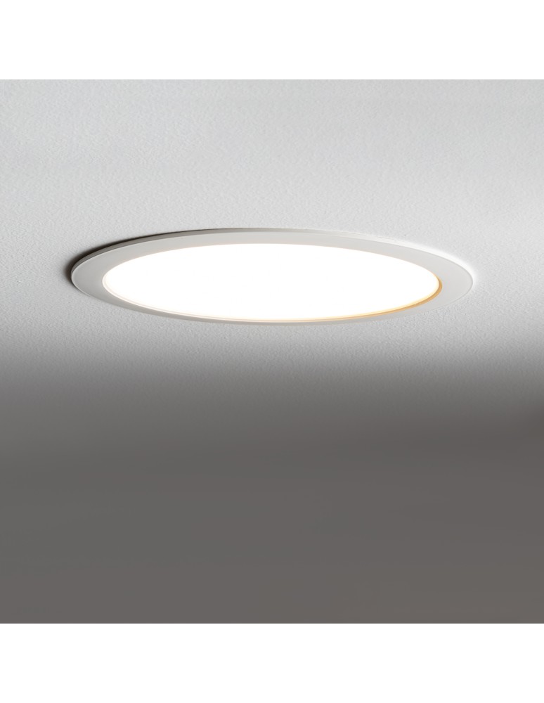 Recessed lamps with glass/shade - Nowodvorski MYKONOS LED 18W Spot Flush Mounted Max power 18W LED 3000K White 10542 - product kolory-swiatla.pl 2