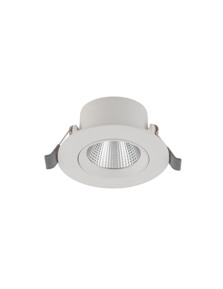 LED flush-mounted lamps - Nowodvorski EGINA LED 5W Flush Mounted Spot Max wattage 5W LED 3000K White 10546 - product kolory-swiatla.pl 1