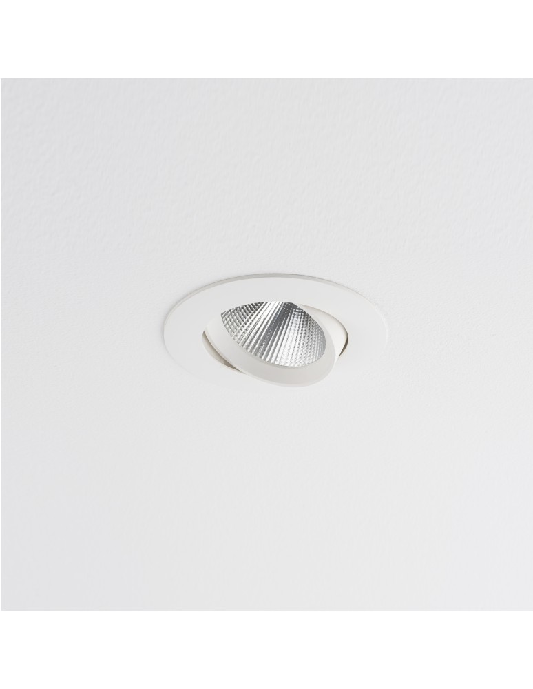 LED flush-mounted lamps - Nowodvorski EGINA LED 5W Flush Mounted Spot Max wattage 5W LED 3000K White 10546 - product kolory-swiatla.pl 3