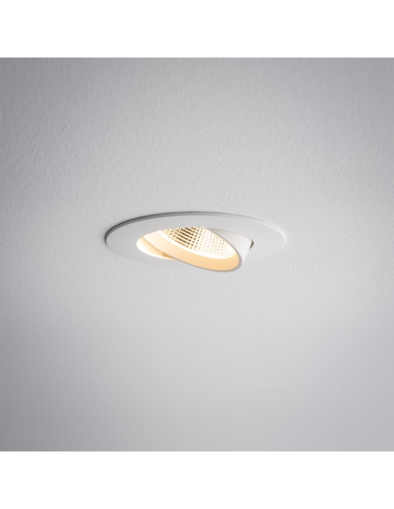 LED flush-mounted lamps - Nowodvorski EGINA LED 5W Flush Mounted Spot Max wattage 5W LED 3000K White 10546 - product kolory-swiatla.pl 4