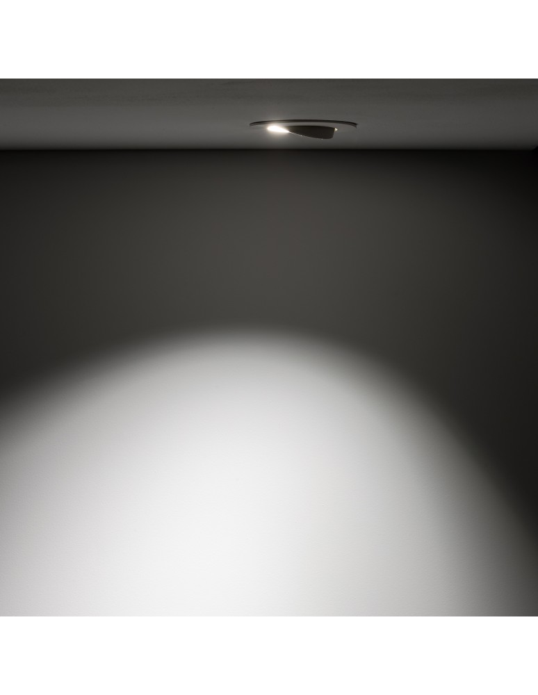 LED flush-mounted lamps - Nowodvorski EGINA LED 5W Flush Mounted Spot Max wattage 5W LED 3000K White 10546 - product kolory-swiatla.pl 5