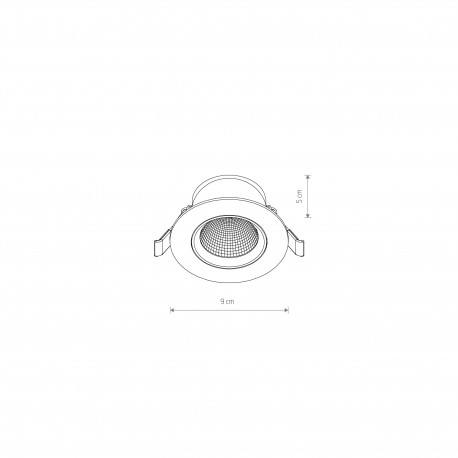 Nowodvorski EGINA LED 5W Spot Podtynkowa Max moc 5W LED 3000K Biały 10546