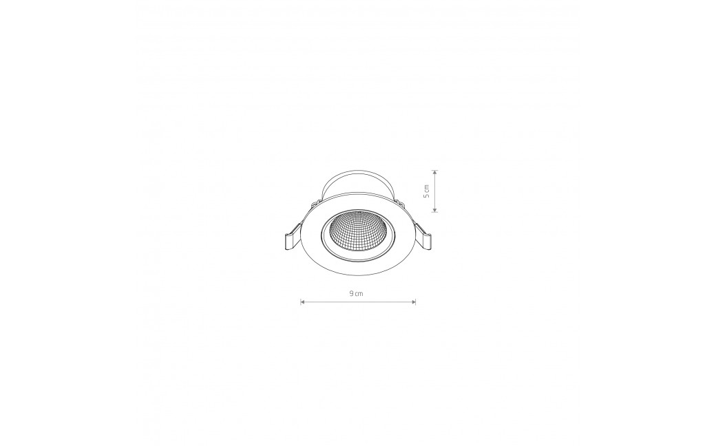 Nowodvorski EGINA LED 5W Spot Podtynkowa Max moc 5W LED 3000K Biały 10546