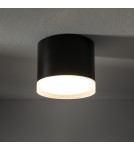 Round ceiling luminaires - Nowodvorski SILBA Spot Surface Mounted Max wattage 12W only LED GX53 Black 10477 - product 2