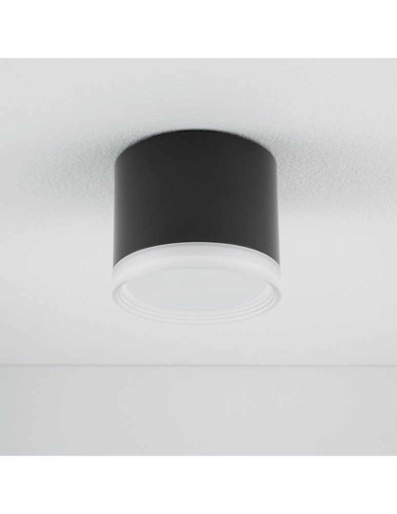 Round ceiling luminaires - Nowodvorski SILBA Spot Surface Mounted Max wattage 12W only LED GX53 Black 10477 - product kolory-swiatla.pl 5