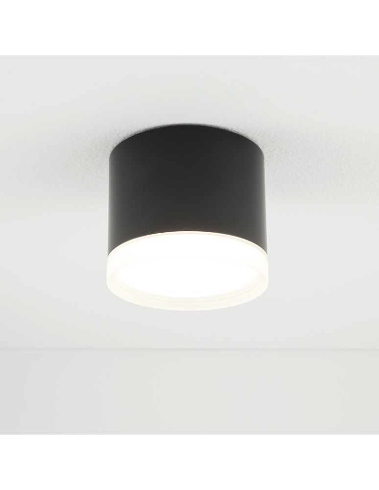 Round ceiling luminaires - Nowodvorski SILBA Spot Surface Mounted Max wattage 12W only LED GX53 Black 10477 - product kolory-swiatla.pl 6