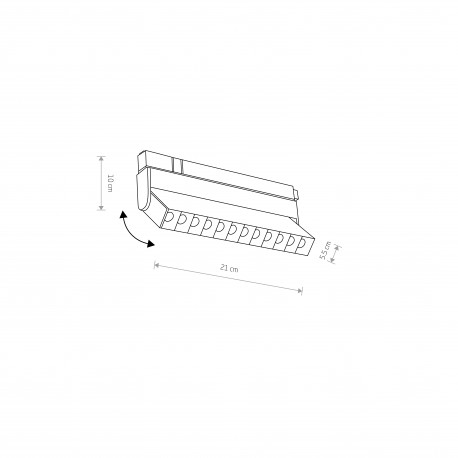 Nowodvorski LVM FOCUS OUT LED 9W 4000K System konfigurowalny LVM Track System Lampa LED Max moc 9W LED 4000K Czarny 10646