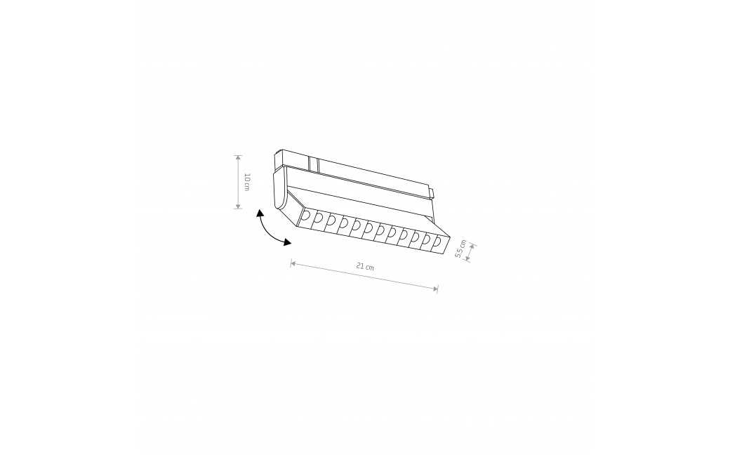 Nowodvorski LVM FOCUS OUT LED 9W 4000K System konfigurowalny LVM Track System Lampa LED Max moc 9W LED 4000K Czarny 10646