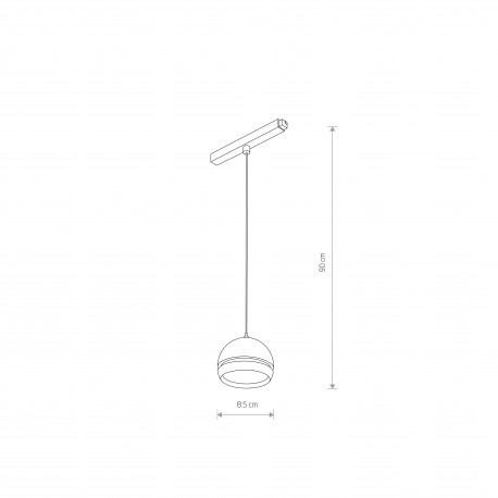 Nowodvorski LVM SLOT LED 8W 4000K System konfigurowalny LVM Track System Lampa LED Max moc 8W LED 4000K Czarny 10654