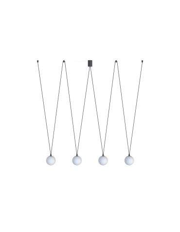 Nowodvorski SLING IV Ceiling Pendant Max wattage 12W only LED G9 Black 10354