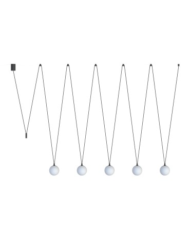 Nowodvorski SLING V Ceiling Pendant Max wattage 12W only LED G9 Black 10355