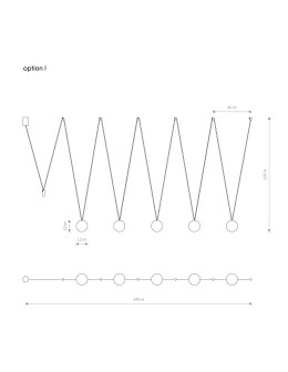 Nowodvorski SLING V  Sufitowa Wisząca Max moc 12W only LED G9 Czarny 10355 - produkt 2