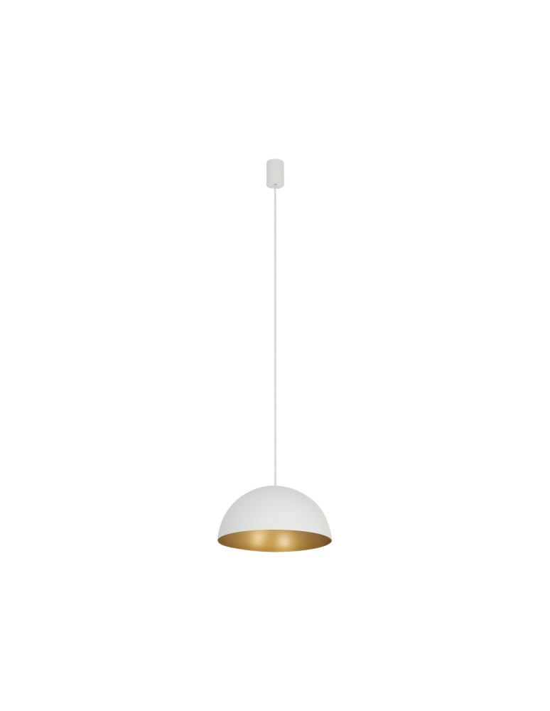 Round pendant lamps - Nowodvorski HEMISPHERE SUPER S Ceiling Pendant Max wattage 12W only LED GX53 White 10701 - product kolory-swiatla.pl 1