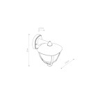 Outdoor wall lamps - Nowodvorski AMELIA Outdoor Wall Mounted Max wattage 10W only LED E27 Black 10495 - product 5