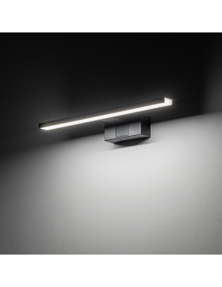 Wall lamps over the mirror - Nowodvorski CEZANNE LED S Wall Wall lamp picture max power 8W LED 4000K Black 10676 - product kolory-swiatla.pl 6