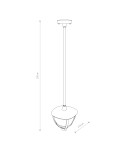 Outdoor pendant lamps - Nowodvorski AMELIA BL CG Outdoor Ceiling Pendant Max power 10W only LED E27 Black 10496 - product 2