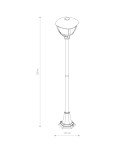 Standing garden lamps - Nowodvorski AMELIA Outdoor Pole Max power 10W only LED E27 Black 10497 - product 2