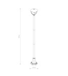 Outdoor lanterns - Nowodvorski AMELIA Outdoor Pole Max power 10W only LED E27 Black 10498 - product 2