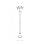 Standing garden lamps - Nowodvorski ANA Outdoor Pole Max wattage 10W only LED E27 Black 10501 - product 2
