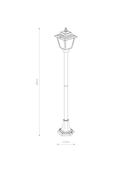 Nowodvorski ANA Zewnętrzna  Słupek Max moc 10W only LED E27 Czarny 10501 - produkt 2