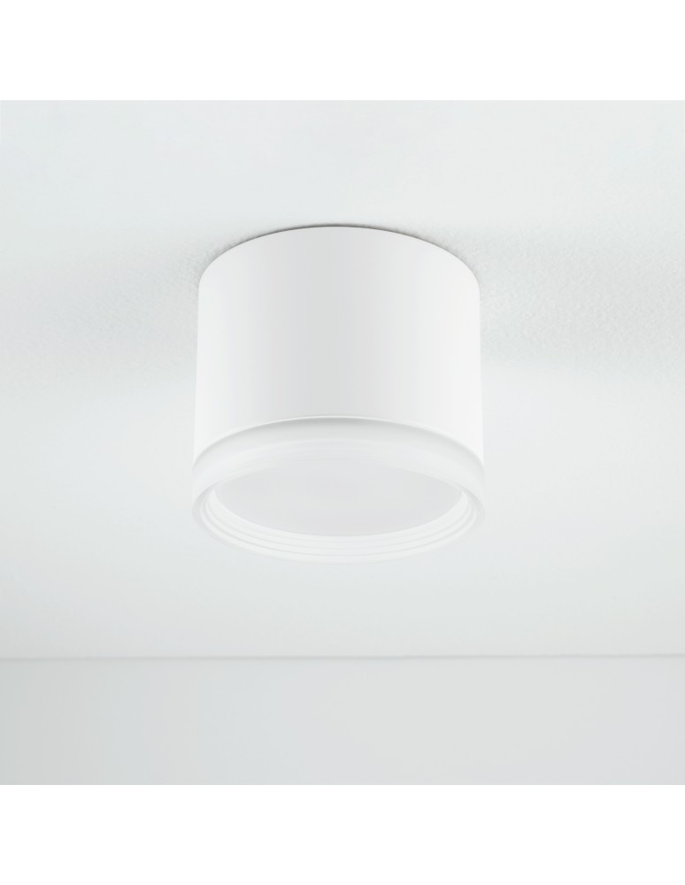 Round ceiling luminaires - Nowodvorski SILBA Spot Surface Mounted Max wattage 12W only LED GX53 White 10476 - product kolory-swiatla.pl 6