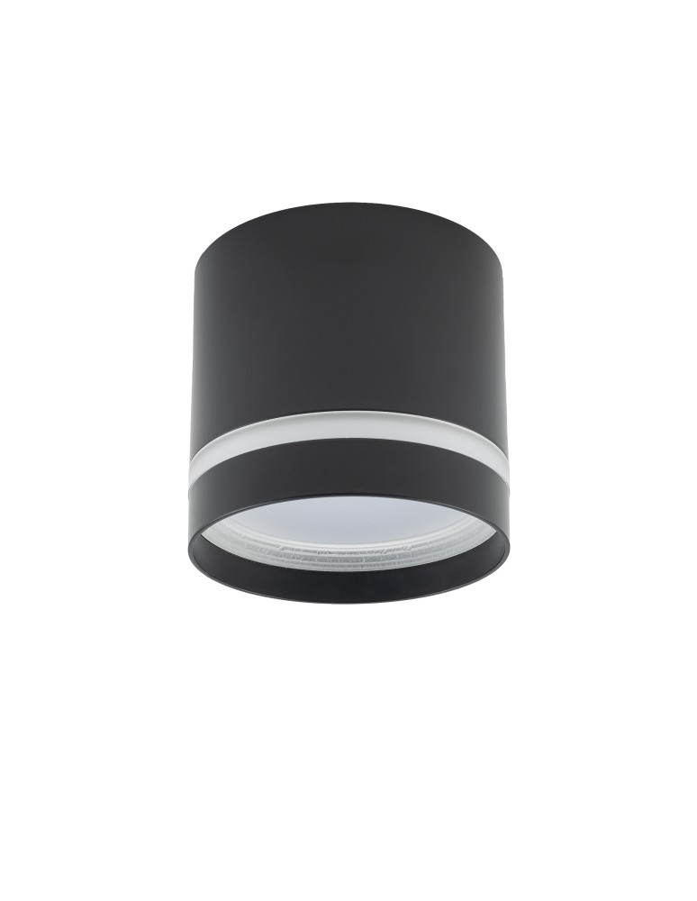 Round ceiling luminaires - Nowodvorski CRES Spot Surface Mounted Max wattage 12W only LED GX53 Black 10480 - product kolory-swiatla.pl 3