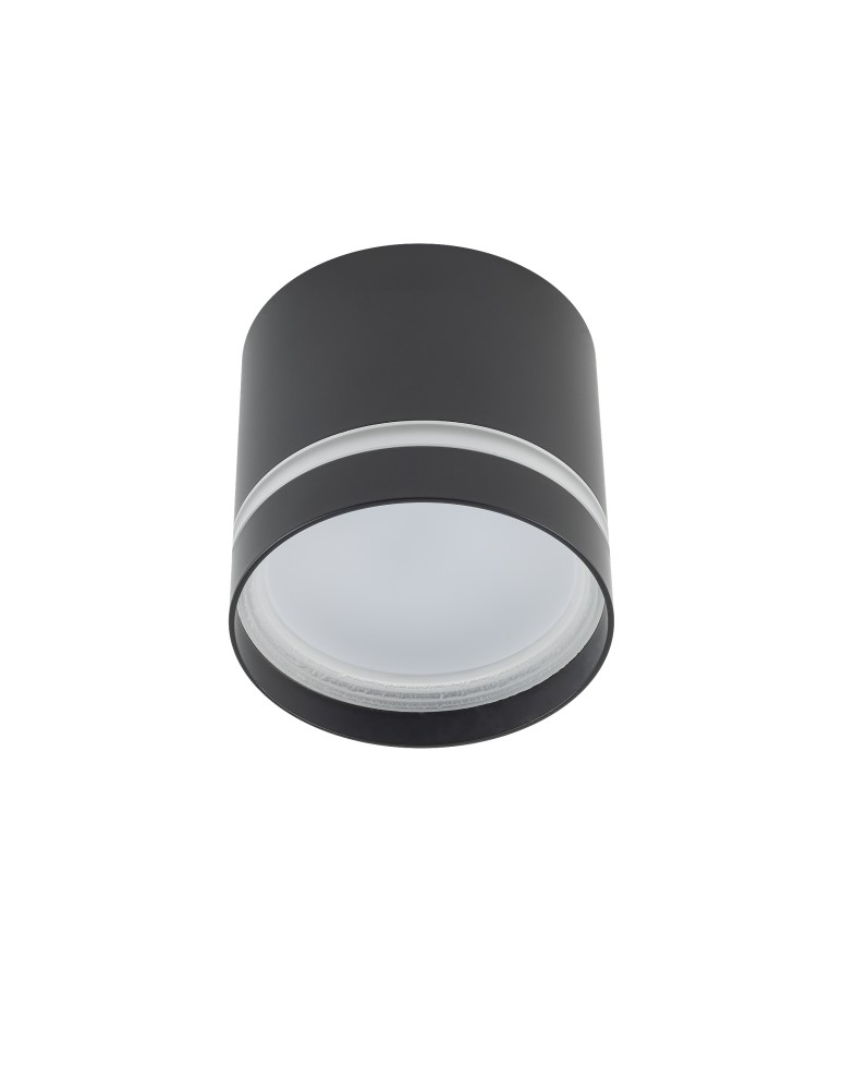 Round ceiling luminaires - Nowodvorski CRES Spot Surface Mounted Max wattage 12W only LED GX53 Black 10480 - product kolory-swiatla.pl 4