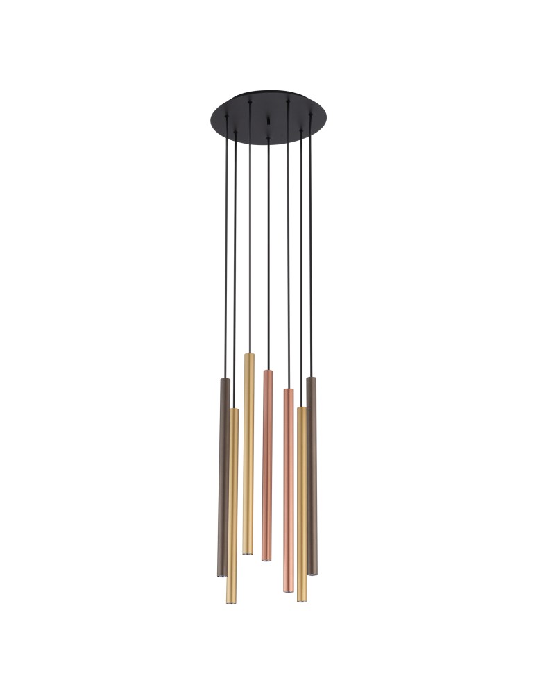 Pendant tube lamps - Nowodvorski LASER 490 Suspended Ceiling Max power 7x10W only LED G9 Multicolor 10704 - product kolory-swiatla.pl 1