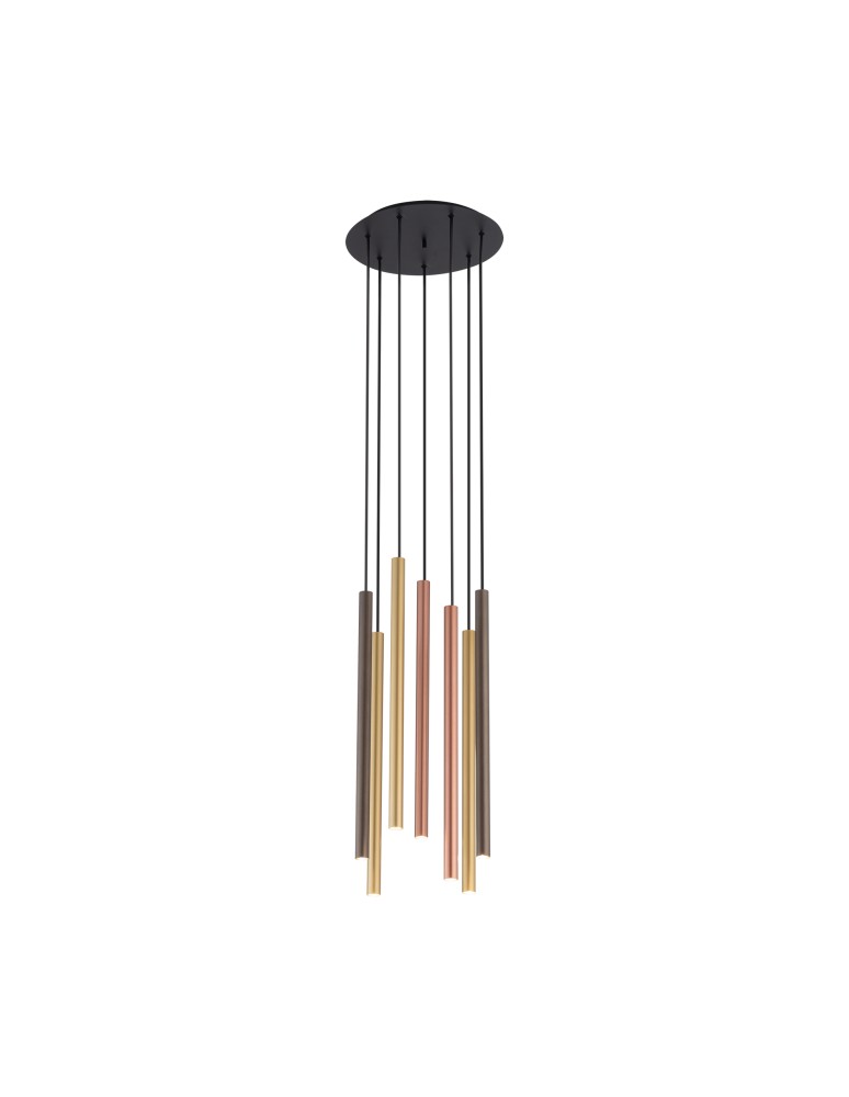 Pendant tube lamps - Nowodvorski LASER 490 Suspended Ceiling Max power 7x10W only LED G9 Multicolor 10704 - product kolory-swiatla.pl 2